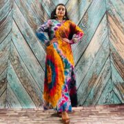 Dream Hand-Dyed Jersey Cotton Hoodie Duster – Boho Festival Cardigan | ZinniaPearl - Image 5