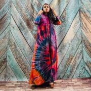 Dream Hand-Dyed Jersey Cotton Hoodie Duster – Boho Festival Cardigan | ZinniaPearl - Image 4