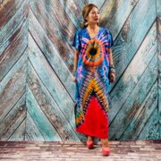 Nora – Hand-Dyed Cotton Jersey Maxi Dress | Plus Size Boho Festival by ZinniaPearl