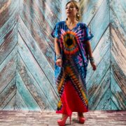 Nora – Hand-Dyed Cotton Jersey Maxi Dress | Plus Size Boho Festival by ZinniaPearl - Image 5