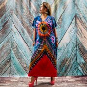 Nora – Hand-Dyed Cotton Jersey Maxi Dress | Plus Size Boho Festival by ZinniaPearl - Image 9