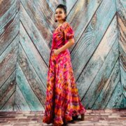 Celeste Hand-Dyed Cotton Maxi Dress – Boho Festival Off-Shoulder Tie-Dye | ZinniaPearl - Image 2