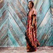 Kayla Hand Tie-Dye Cotton Maxi Hoodie Duster – Festival Beach Kimono | ZinniaPearl - Image 3