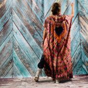 Kayla Hand Tie-Dye Cotton Maxi Hoodie Duster – Festival Beach Kimono | ZinniaPearl - Image 5