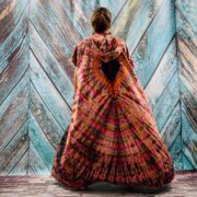 Kayla Hand Tie-Dye Cotton Maxi Hoodie Duster – Festival Beach Kimono | ZinniaPearl - Image 8