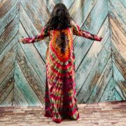 Dream Hand-Dyed Jersey Cotton Hoodie Duster – Boho Festival Cardigan | ZinniaPearl - Image 3