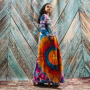 Dream Hand-Dyed Jersey Cotton Hoodie Duster – Boho Festival Cardigan | ZinniaPearl - Image 6