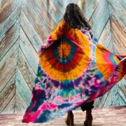Dream Hand-Dyed Jersey Cotton Hoodie Duster – Boho Festival Cardigan | ZinniaPearl - Image 8