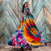Dream Hand-Dyed Jersey Cotton Hoodie Duster – Boho Festival Cardigan | ZinniaPearl - Image 9