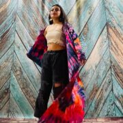 Dream Hand-Dyed Jersey Cotton Hoodie Duster – Boho Festival Cardigan | ZinniaPearl - Image 6