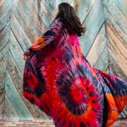 Dream Hand-Dyed Jersey Cotton Hoodie Duster – Boho Festival Cardigan | ZinniaPearl - Image 7