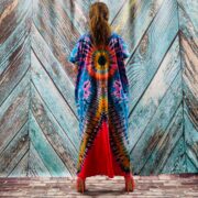 Nora – Hand-Dyed Cotton Jersey Maxi Dress | Plus Size Boho Festival by ZinniaPearl - Image 3