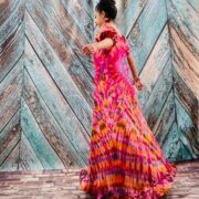 Celeste Hand-Dyed Cotton Maxi Dress – Boho Festival Off-Shoulder Tie-Dye | ZinniaPearl - Image 7