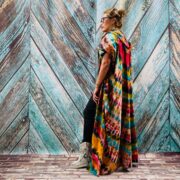 Kayla Hand Tie-Dye Cotton Maxi Hoodie Duster – Festival Beach Kimono | ZinniaPearl - Image 8