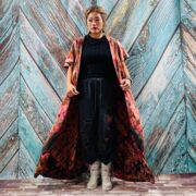 Kayla Hand Tie-Dye Cotton Maxi Hoodie Duster – Festival Beach Kimono | ZinniaPearl - Image 4