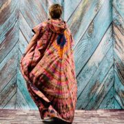 Kayla Hand Tie-Dye Cotton Maxi Hoodie Duster – Festival Beach Kimono | ZinniaPearl - Image 9