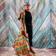 Kayla Hand Tie-Dye Cotton Maxi Hoodie Duster – Festival Beach Kimono | ZinniaPearl - Image 6