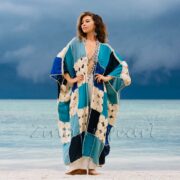 Niya Handmade Crochet Maxi Kimono Duster – Festival Beach Cover-Up