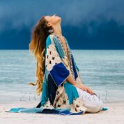 Niya Handmade Crochet Maxi Kimono Duster – Festival Beach Cover-Up - Image 4