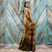 Hand Tie Dye Long Hoodie Duster: Boho Festival Jersey Cardigan - Image 8