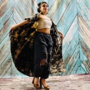 Kayla Hand Tie-Dye Cotton Maxi Hoodie Duster – Festival Beach Kimono - Image 8