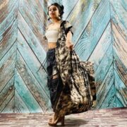 Kayla Hand Tie-Dye Cotton Maxi Hoodie Duster – Festival Beach Kimono - Image 9