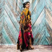 Ema Bohemian Tie-Dye Maxi Dress – Handmade Jersey Cotton Plus Size Kaftan - Image 5