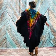 Hand Tie Dye Maxi Kaftan Dress: Jersey Cotton Boho Festival Style - Image 6