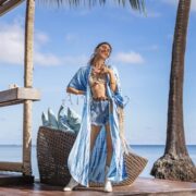 Hand-Dyed Rayon Kimono Duster – Boho Festival Maxi Cardigan | Reina