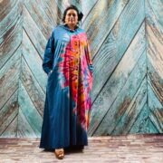 Dream Hand Tie-Dye Long Hoodie Duster – Boho Festival Dress (One Plus Size) - Image 6