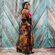 Hand Tie-Dye Long Hoodie Duster – Boho Festival Cardigan, One Size Plus | Dream - Image 8