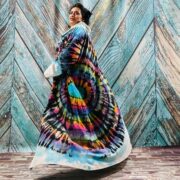 Dream Hand Tie-Dye Hoodie Duster – Boho Festival Dress, One Plus Size - Image 10