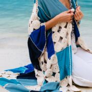 Niya Handmade Crochet Maxi Kimono Duster – Festival Beach Cover-Up - Image 5