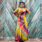 Handmade Tie-Dye Long Hoodie Duster – Flowing Boho Festival Kimono Dress | Dream