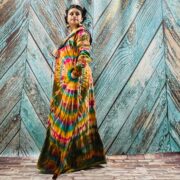 Hand Tie Dye Long Hoodie Duster: Boho Festival Jersey Cardigan - Image 2