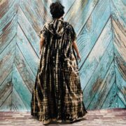 Kayla Hand Tie-Dye Jersey Cotton Maxi Hoodie Duster – Beach Kimono Cover-Up - Image 3
