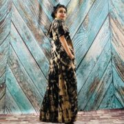 Kayla Hand Tie-Dye Cotton Maxi Hoodie Duster – Festival Beach Kimono - Image 2
