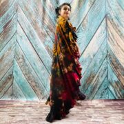 Ema Bohemian Tie-Dye Maxi Dress – Handmade Jersey Cotton Plus Size Kaftan - Image 2