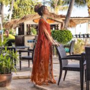 Darlington Handmade Crochet Cotton Kimono Duster – Bohemian Fringe Cardigan - Image 2