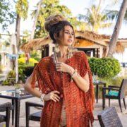 Darlington Handmade Crochet Cotton Kimono Duster – Bohemian Fringe Cardigan - Image 4