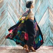 Plus Size Tie-Dye Patchwork Kimono Duster – Boho Festival Beach Cover-Up | Catori - Image 8