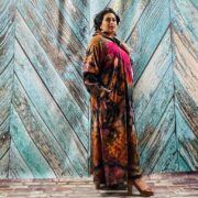 Hand Tie-Dye Long Hoodie Duster – Boho Festival Cardigan, One Size Plus | Dream - Image 3