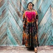 Hand Tie-Dye Long Hoodie Duster – Boho Festival Cardigan, One Size Plus | Dream - Image 7