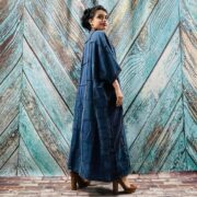 Catori Handcrafted Plus Size Cotton Patchwork Kimono - A Maxi Duster of Bohemian Elegance - - Image 6
