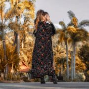 Misty Enchantment Long Velvet Kimono Duster Coat - One Plus Size Luxury for Special Events - Image 3