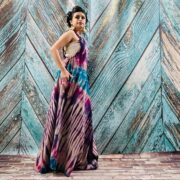 Handmade Tie-Dye Cotton Overalls Dress – Boho Pinafore Apron | Binsa - Image 2