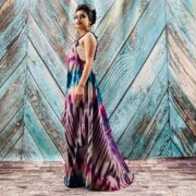 Handmade Tie-Dye Cotton Overalls Dress – Boho Pinafore Apron | Binsa - Image 6