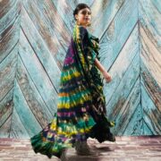 Hand Tie-Dye Cotton Maxi Kaftan Dress – Boho Festival Style | Ema - Image 5