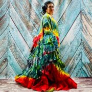 Tie-Dye Raw Cotton Kimono Duster – Ruffled Boho Festival Cardigan | Bali - Image 6