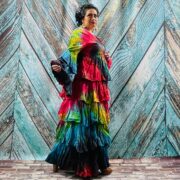 Tie-Dye Raw Cotton Kimono Duster – Boho Ruffle Festival Cardigan | Bali - Image 3